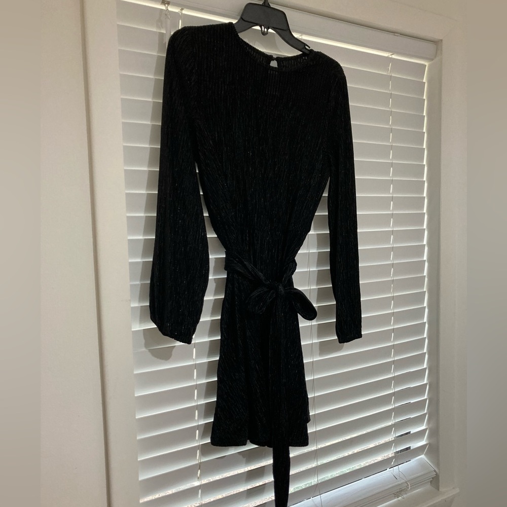 Long Sleeve Velvet Dress